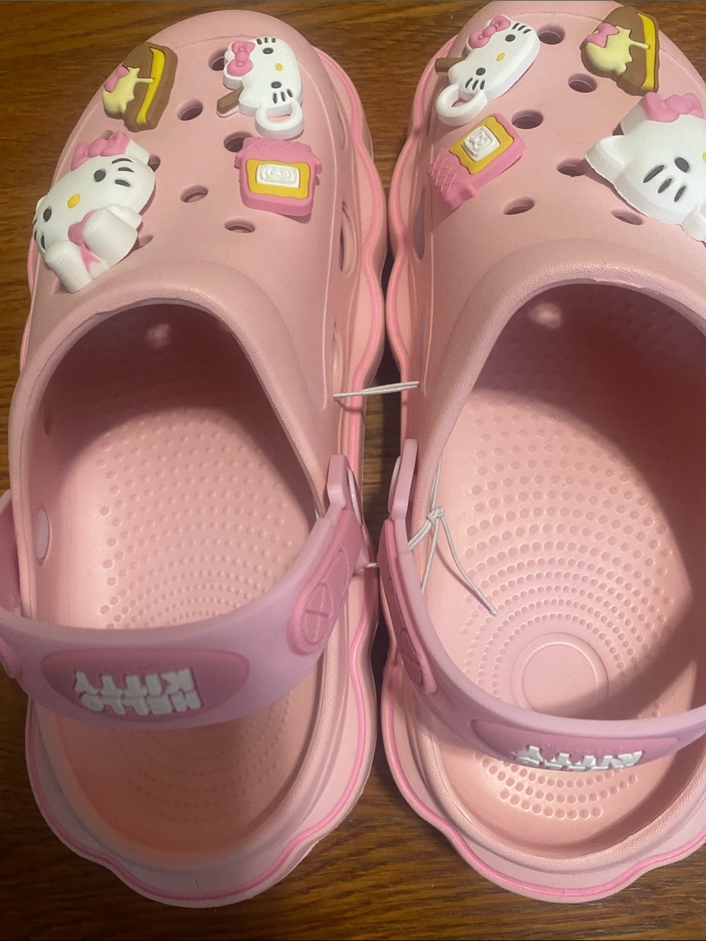 Hello Kitty women’s Light Pink Clog Sandals with Charms - Picture 7 of 9